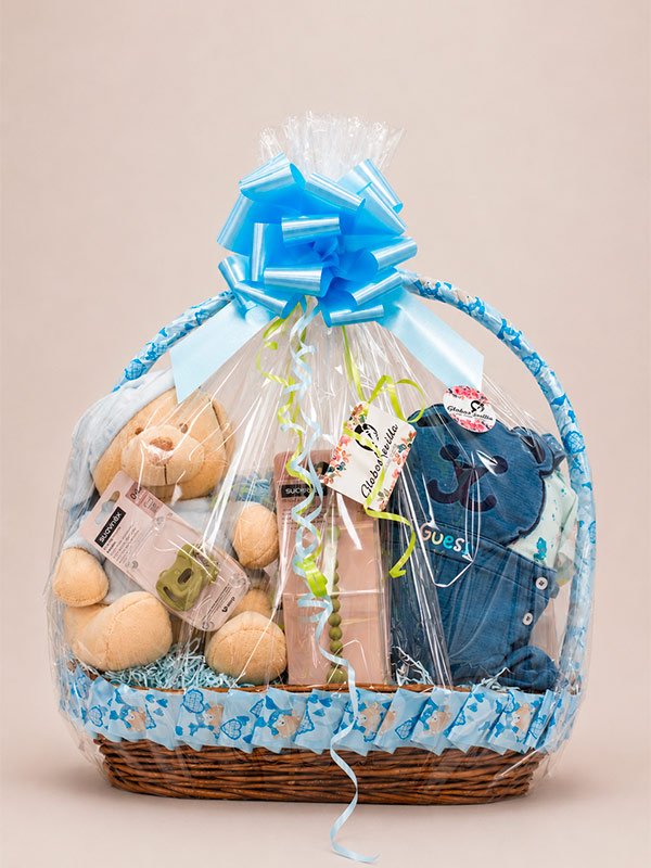 Cesta azul niño marca Guess kids