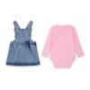 Vestido peto vaquero GUESS con camiseta y oso Vestido bebé GUESS con peto vaquero y camiseta de manga larga