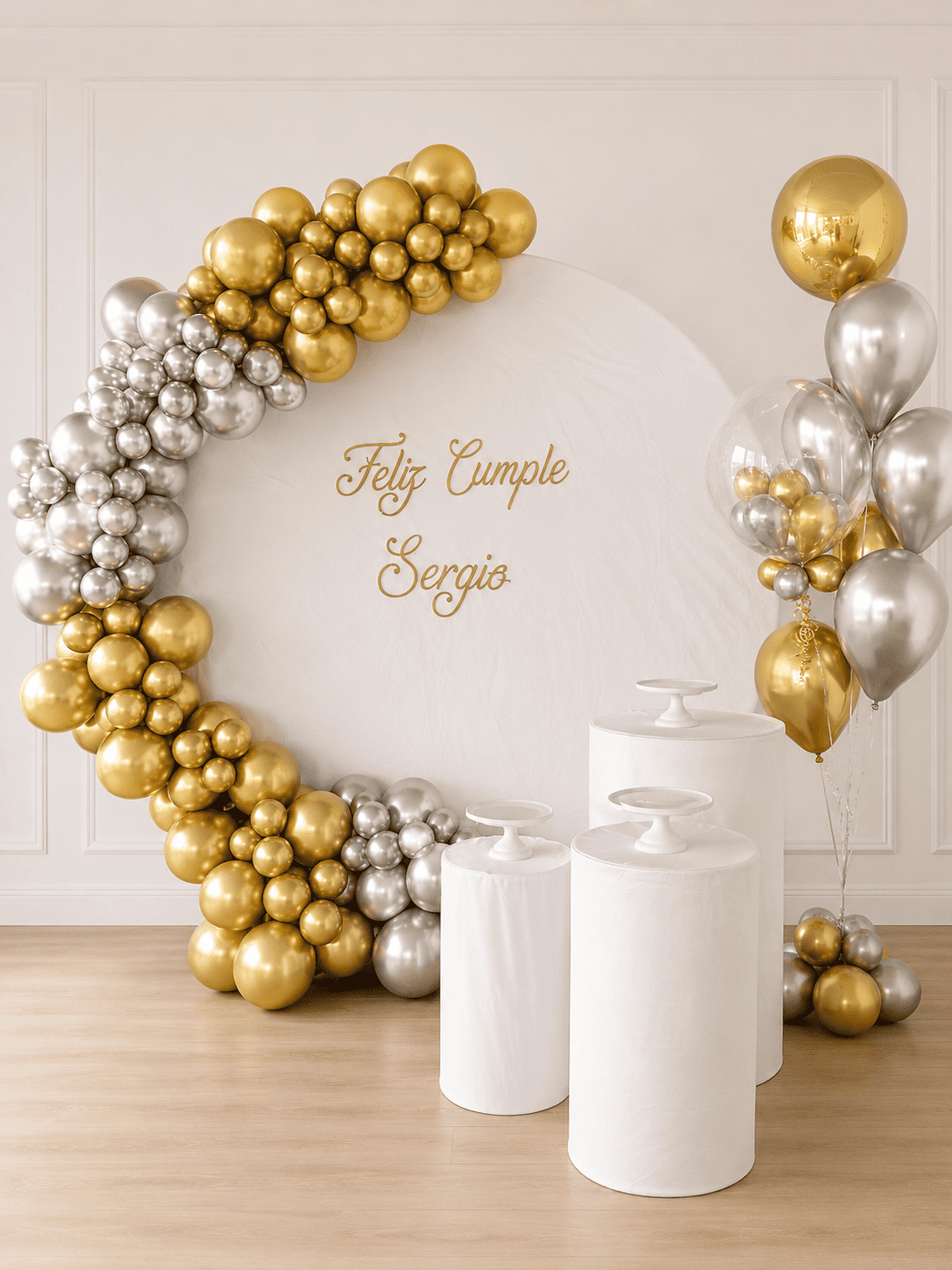 Decoración de cumpleaños sergio