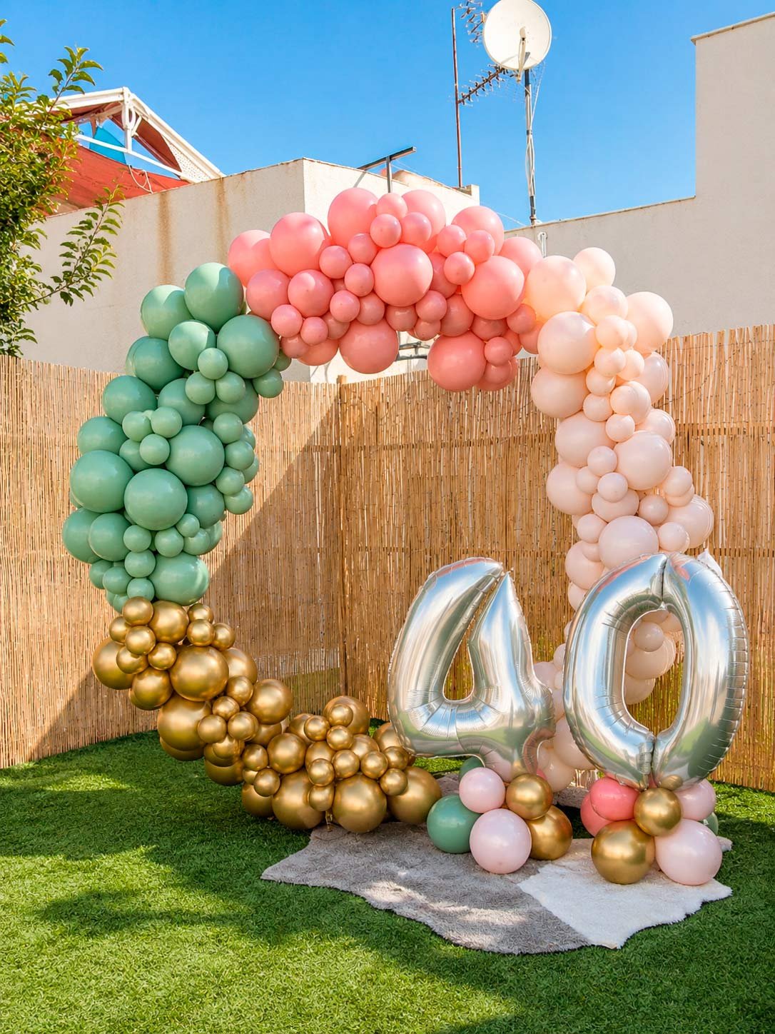 Decoración de cumpleaños exterior