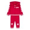 Chándal bebé GUESS de dos piezas con sudadera y pantalón de corazones