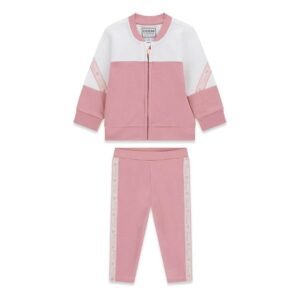 Chándal bebé GUESS de dos piezas con sudadera bomber y leggings