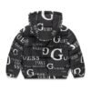 Chaquetón acolchado bebé GUESS con capucha y estampado de logotipos