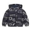 Chaquetón acolchado bebé GUESS con capucha y estampado de logotipos