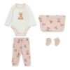 Set regalo bebé GUESS con body, pantalón, calcetines y neceser