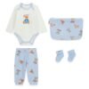 Set regalo bebé GUESS con body, pantalón, calcetines y neceser