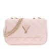 Bolso bandolera GUESS acolchado con rombos, solapa frontal, logotipo triangular y cadena dorada