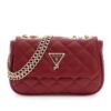 Bolso bandolera GUESS acolchado con rombos, solapa frontal, logotipo triangular y cadena dorada