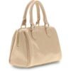 Bolso de mano GUESS acolchado con acabado brillante y logotipo metálico dorado