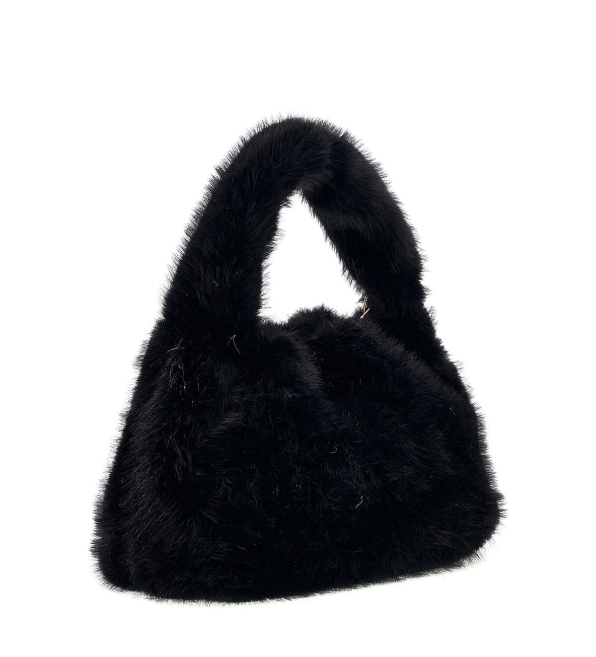 Bolso de mano GUESS de pelo sintético con cadena trenzada y colgante decorativo