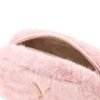 Bolso bandolera GUESS de pelo sintético con asa trenzada y logotipo triangular metálico