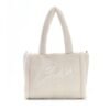 Bolso crema GUESS acolchado con logotipo bordado en relieve