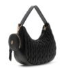 Bolso de hombro GUESS acolchado y fruncido con logotipo metálico y monedero desmontable