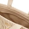 Bolso shopper GUESS grande con diseño acolchado fruncido, asas superiores y logotipo triangular metálico