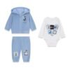Conjunto bebé GUESS de 3 piezas con chaqueta, pantalón y body de diseño marinero