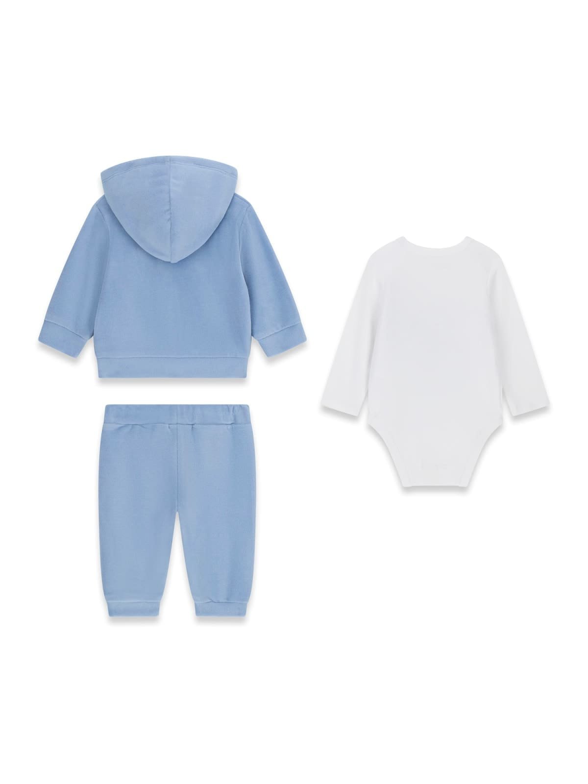 Conjunto bebé GUESS de 3 piezas con chaqueta, pantalón y body de diseño marinero