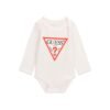 Body bebé GUESS de manga larga con logotipo triangular en el pecho