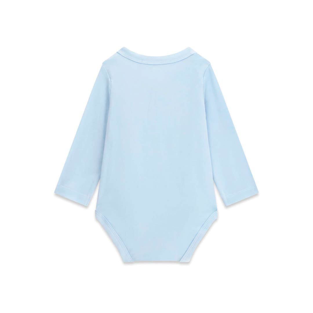 Body bebé GUESS de manga larga con logotipo triangular en el pecho