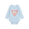 Body bebé GUESS de manga larga con logotipo triangular en el pecho