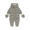 Buzo acolchado de bebé GUESS con estampado integral, capucha y manoplas a juego