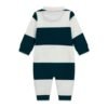 Pijama enterizo bebé GUESS estilo polo y rayas Pijama bebé GUESS enterizo con rayas horizontales, cuello de polo y logotipo bordado